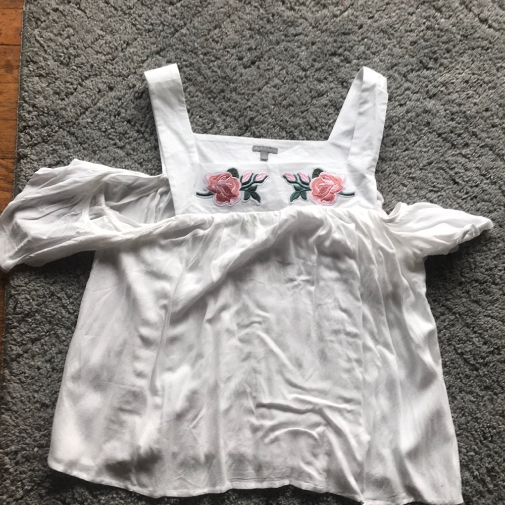 Cute summer top. NEVER WORN!  Charlotte Russe!